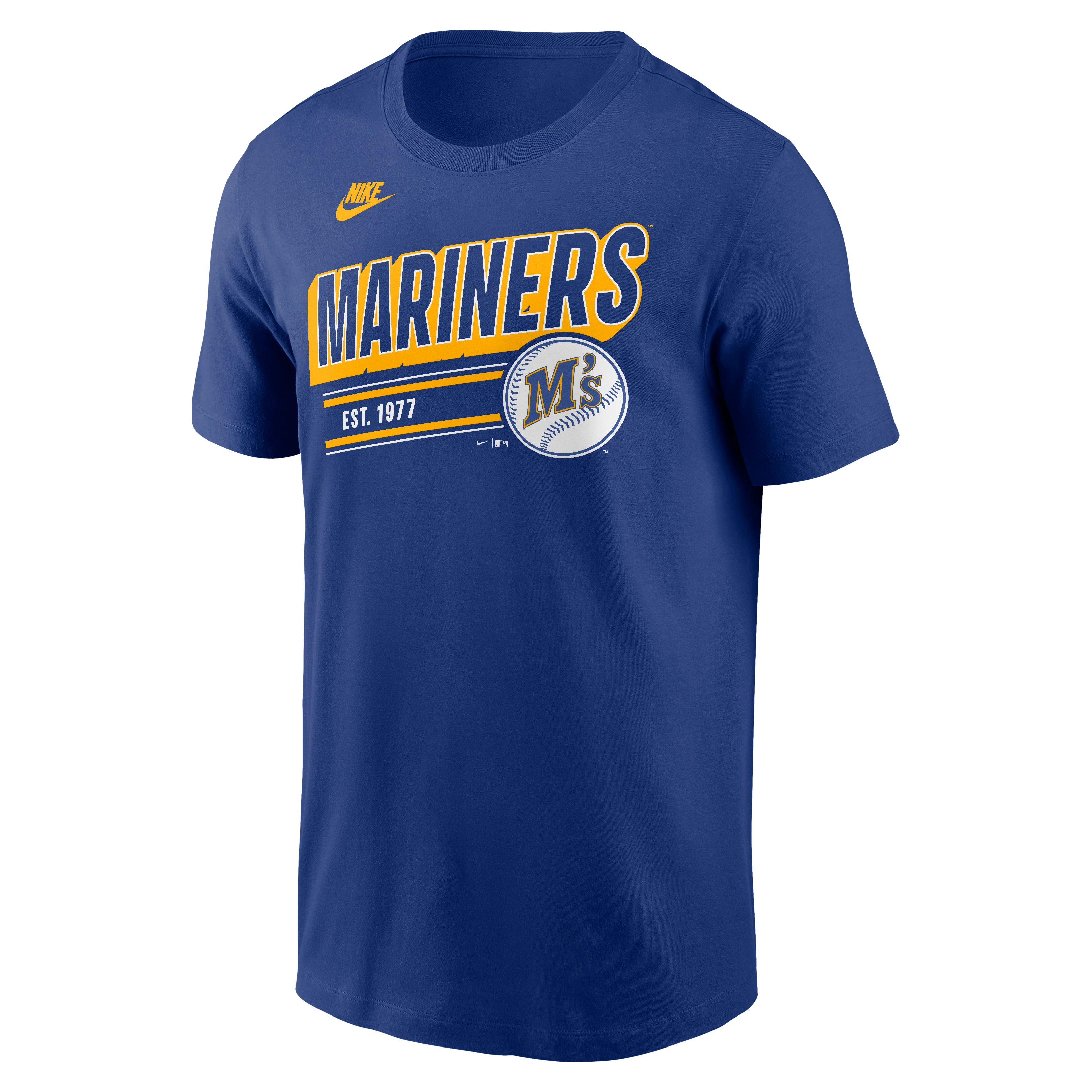 Men's Seattle Mariners Nike Royal Blue Retro T-Shirt