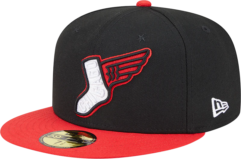 Chicago White Sox New Era 2025 City Connect Alternate 59FIFTY Fitted Hat - Black/Red