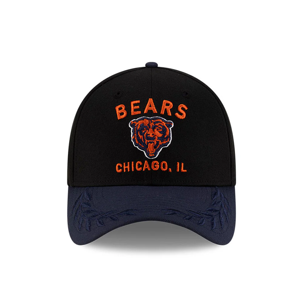 Men's Chicago Bears New Era 2025 NFL Draft Black 39THIRTY Flex Fit Hat