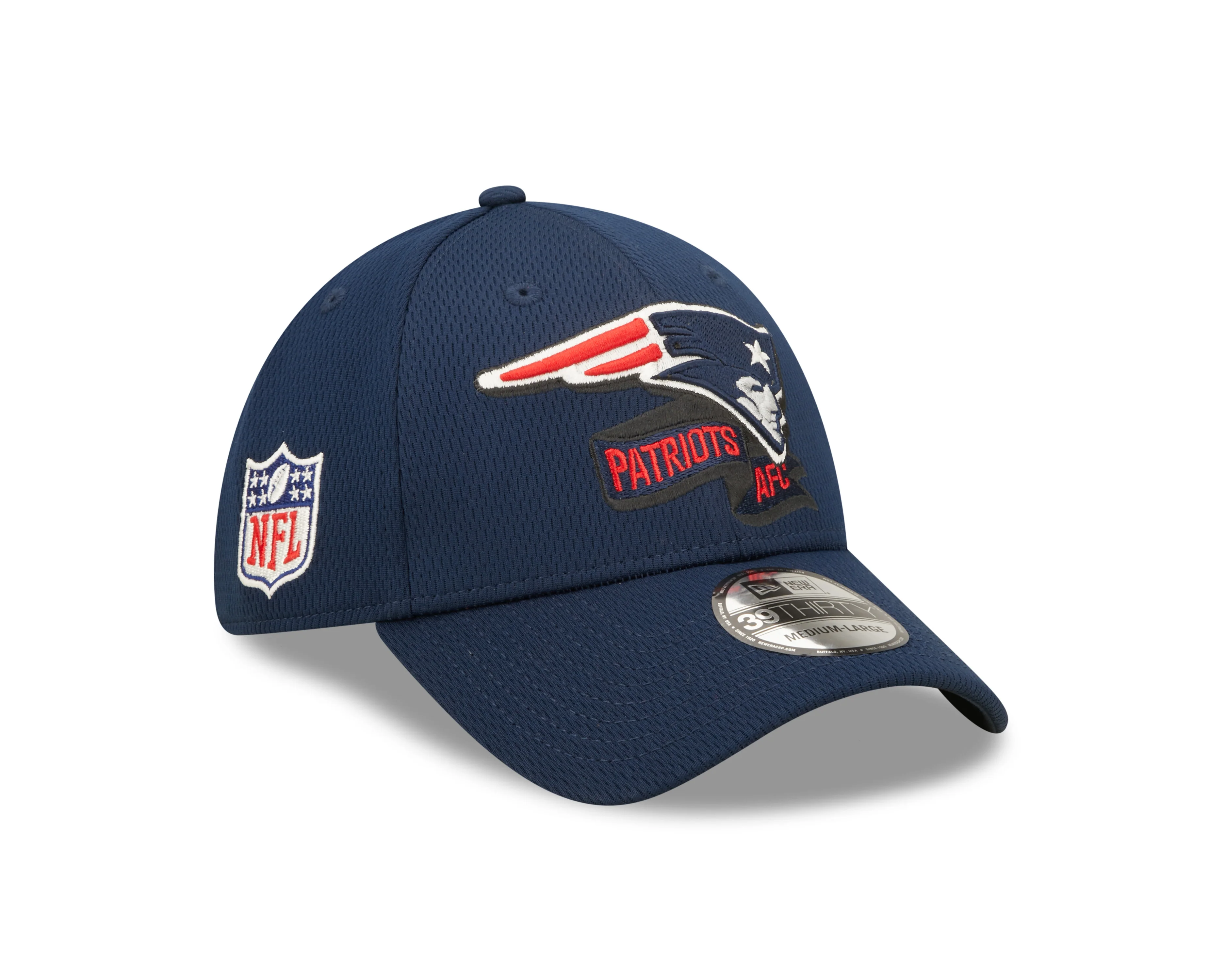Men's New England Patriots New Era Navy 2022 Sideline Coaches 39THIRTY Flex Hat