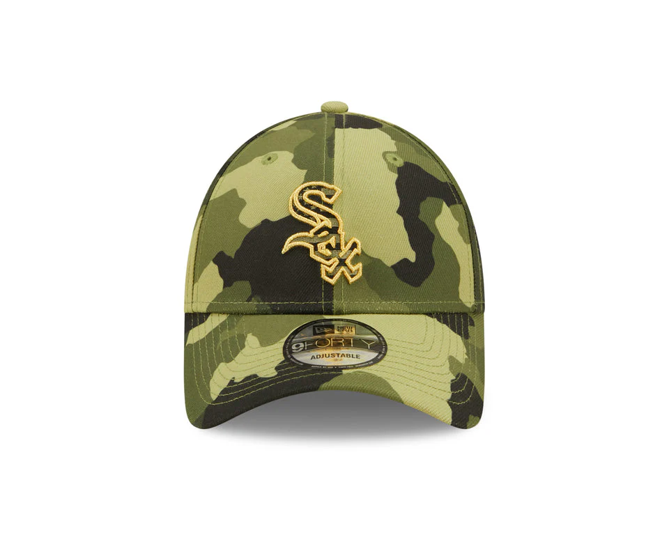 Chicago White Sox New Era 2022 MLB Armed Forces Day 9FORTY Adjustable Hat - Camo