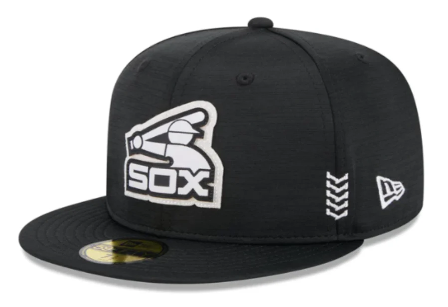 Chicago White Sox New Era Black & White 2024 Clubhouse 59FIFTY Fitted Hat