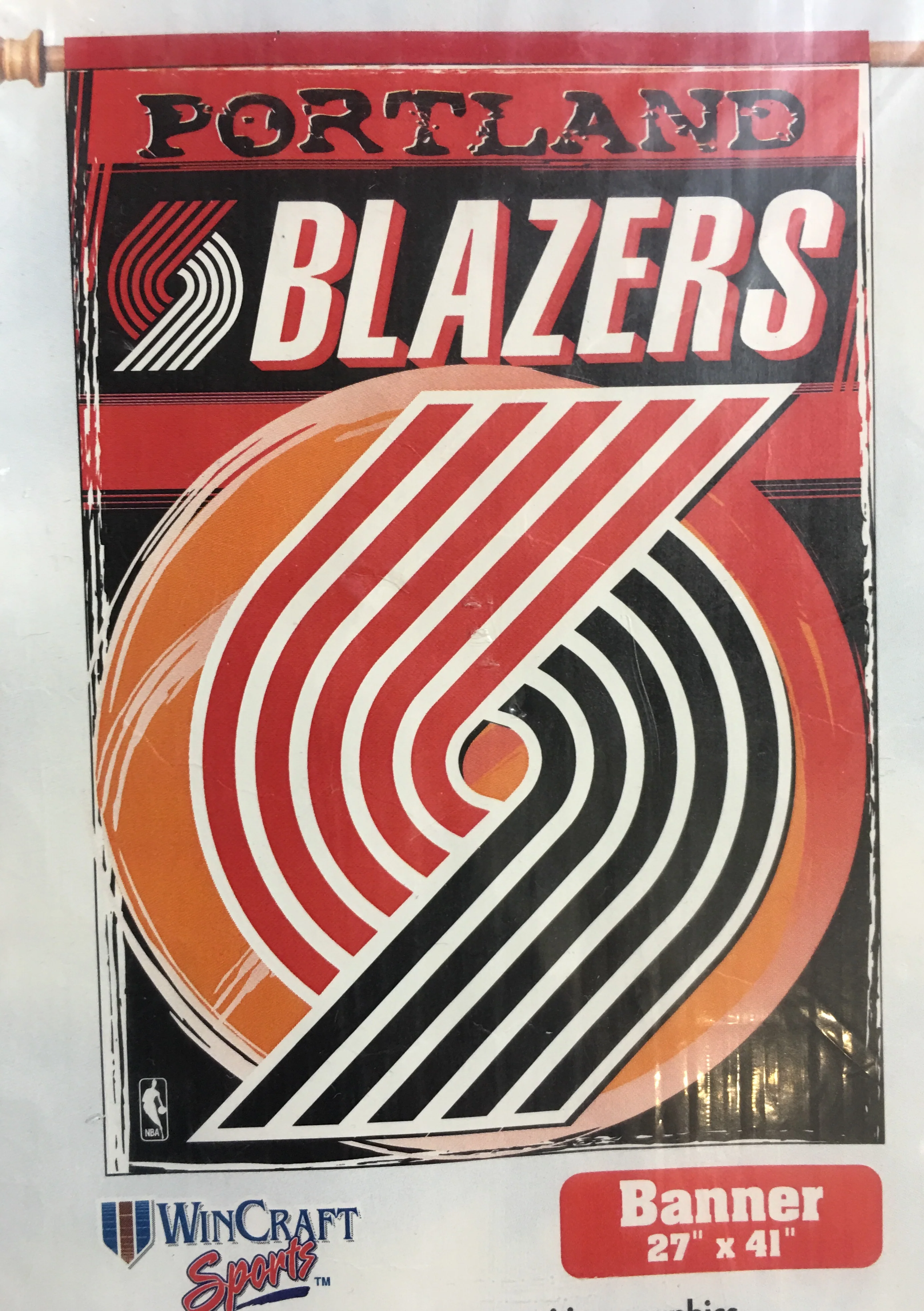 Portland Trailblazers Retro Logo Banner Flag