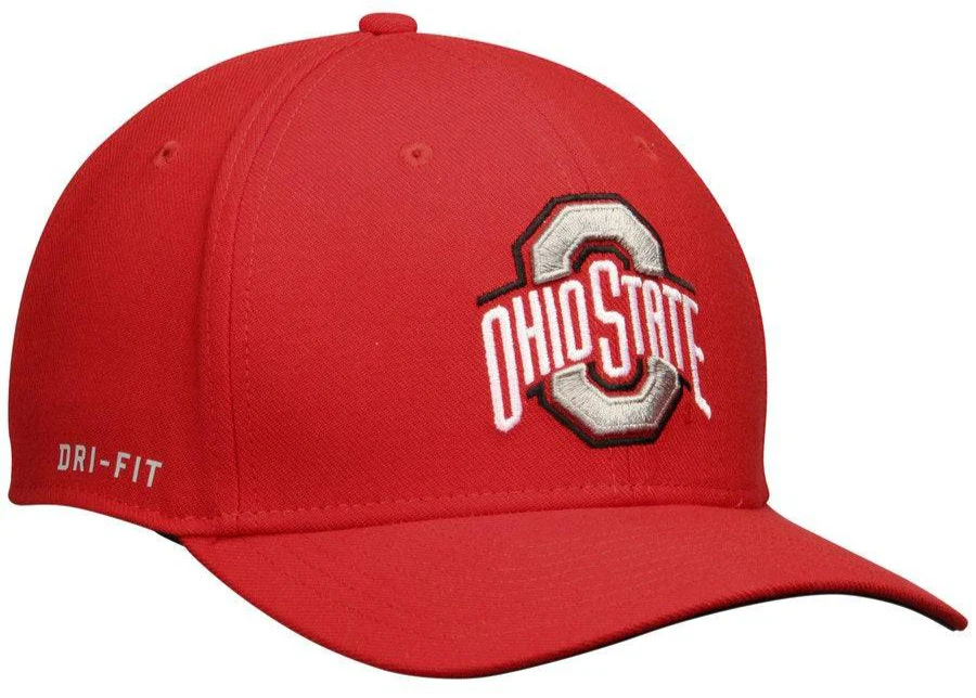 Nike Ohio State Buckeyes Scarlet Swoosh Flex Performance Hat