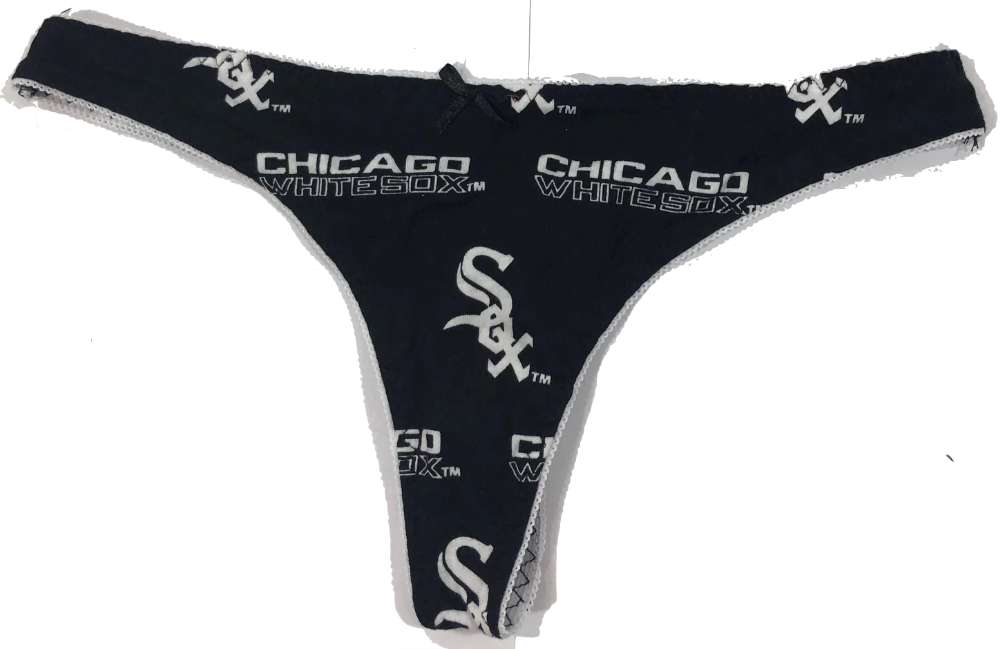 Concepts Sport Chicago White Sox Women's Black All Over Print Thong
