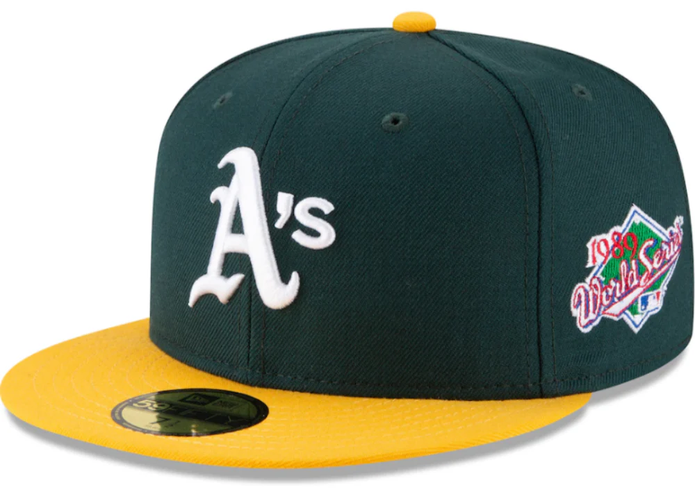Oakland Athletics New Era 1989 World Series Wool 59FIFTY Fitted Hat - Green