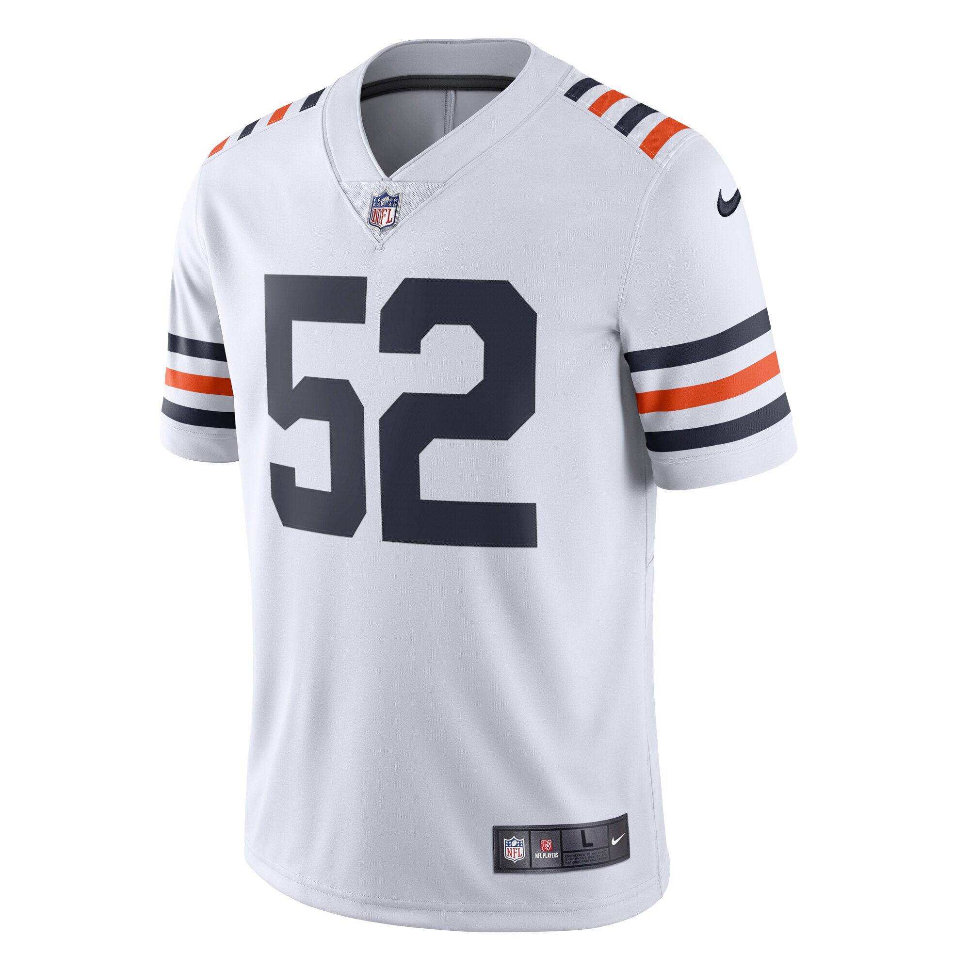 Men's Chicago Bears Khalil Mack Nike White  Alternate Classic Vapor Limited Jersey