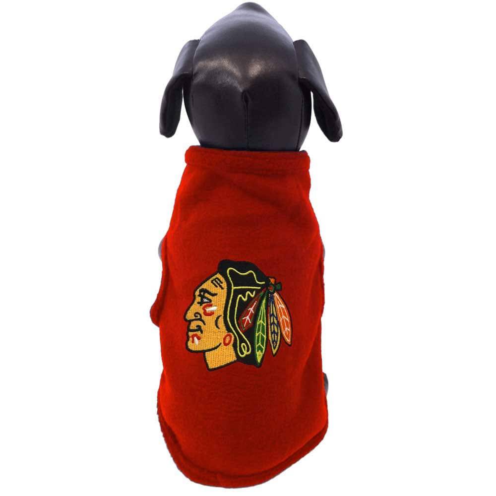 All Star Dogs Chicago Blackhawks Sleeveless Fleece Pet Vest