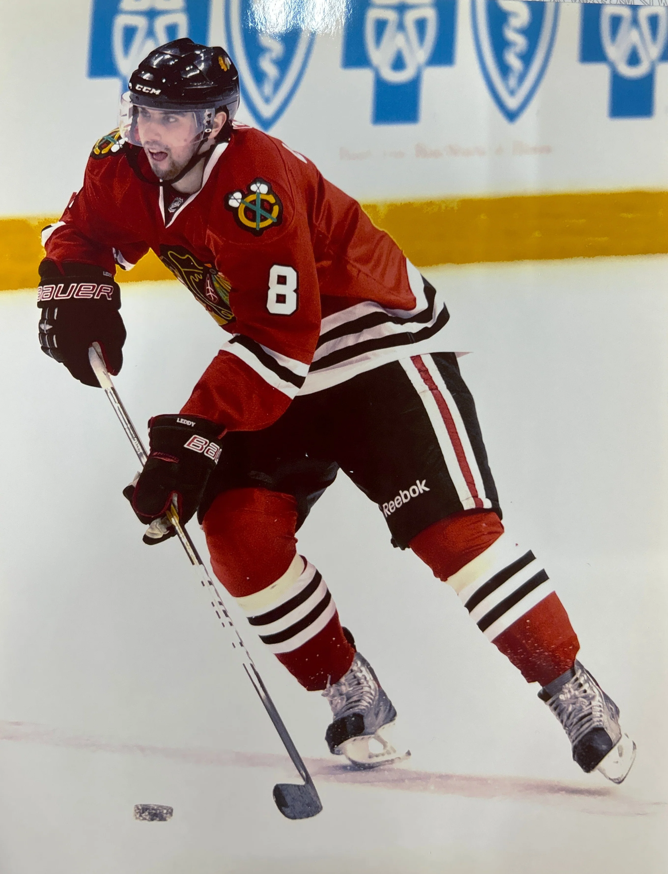 Nick Leddy Chicago Blackhawks Action Photo (8X10)