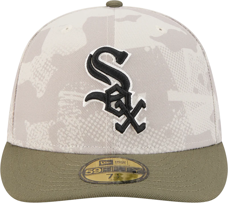 Chicago White Sox 2025 Armed Forces Day New Era Camo 59FIFTY Fitted Hat