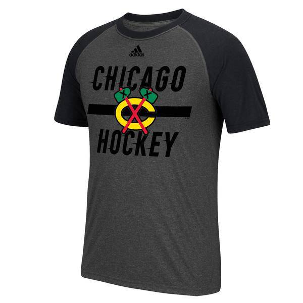 Men’s Adidas Chicago Blackhawks Breakaway Raglan Ultimate Tee