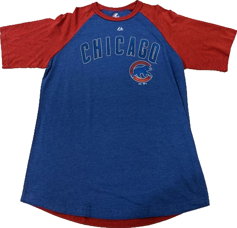 Youth Chicago Cubs 1/4 Sleeve Raglan Tee