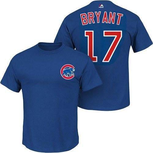 Youth MLB Chicago Cubs Kris Bryant Majestic Royal Name & Number T-Shirt