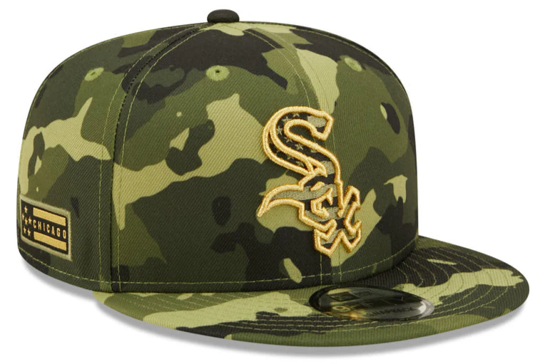 Men's Chicago White Sox New Era 2022 Armed Forces Day Camo 9FIFTY Snapback Adjustable Hat