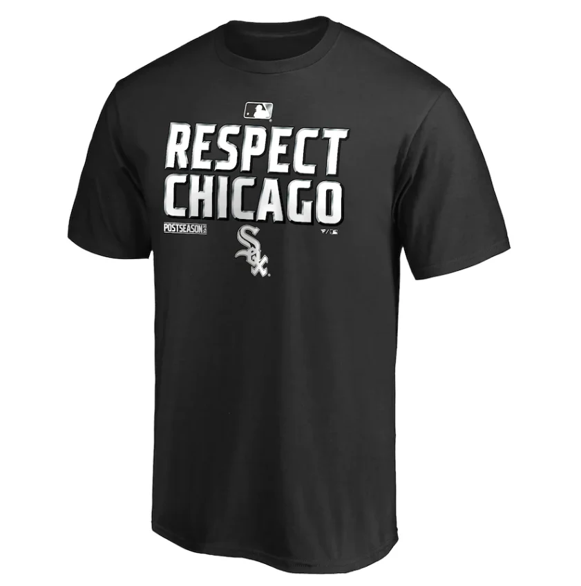 Men's Chicago White Sox Fanatics Branded Black 2020 Postseason Locker Room T-Shirt