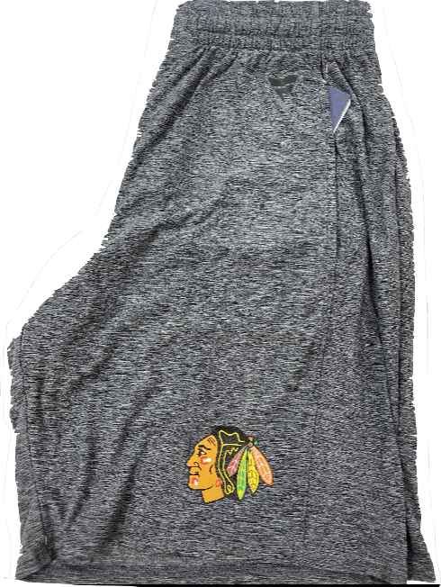 Mens Chicago Blackhawks Fanatics Branded Static Gray AP Clutch Shorts