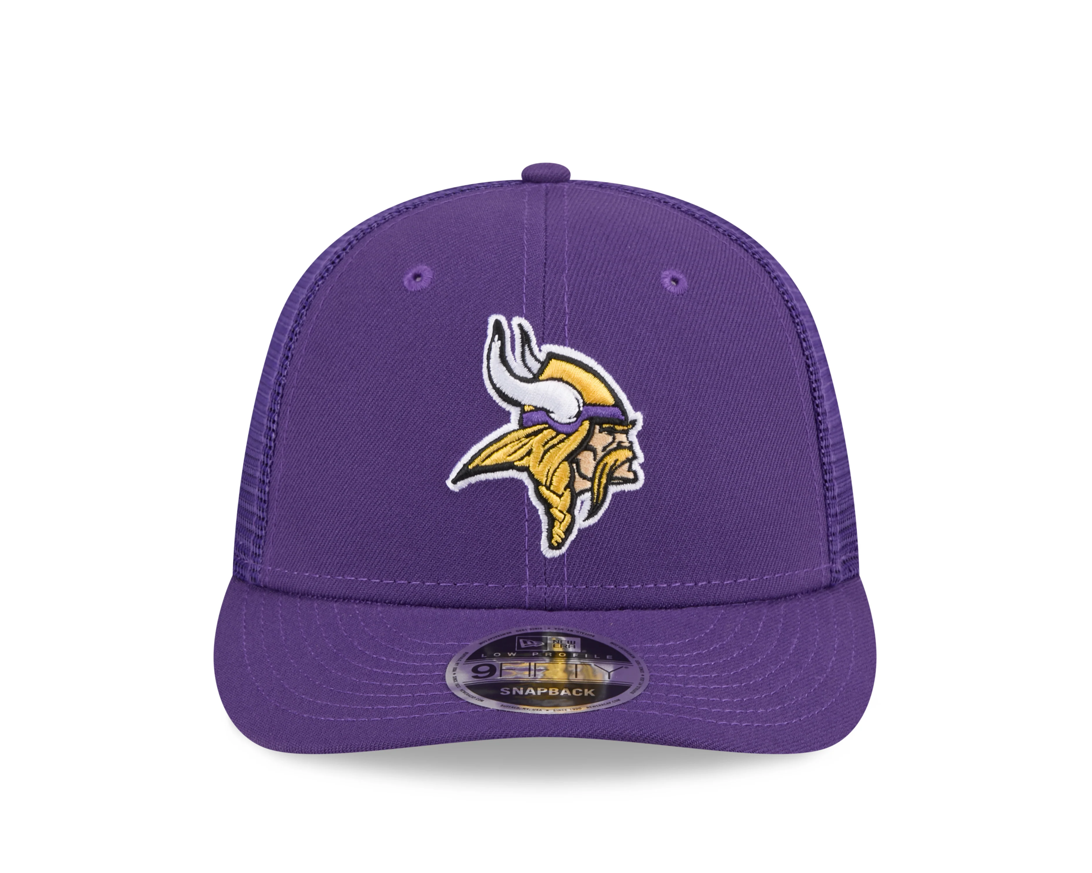 Men's Minnesota Vikings New Era Purple Low Profile Trucker 9FIFTY Adjustable Hat