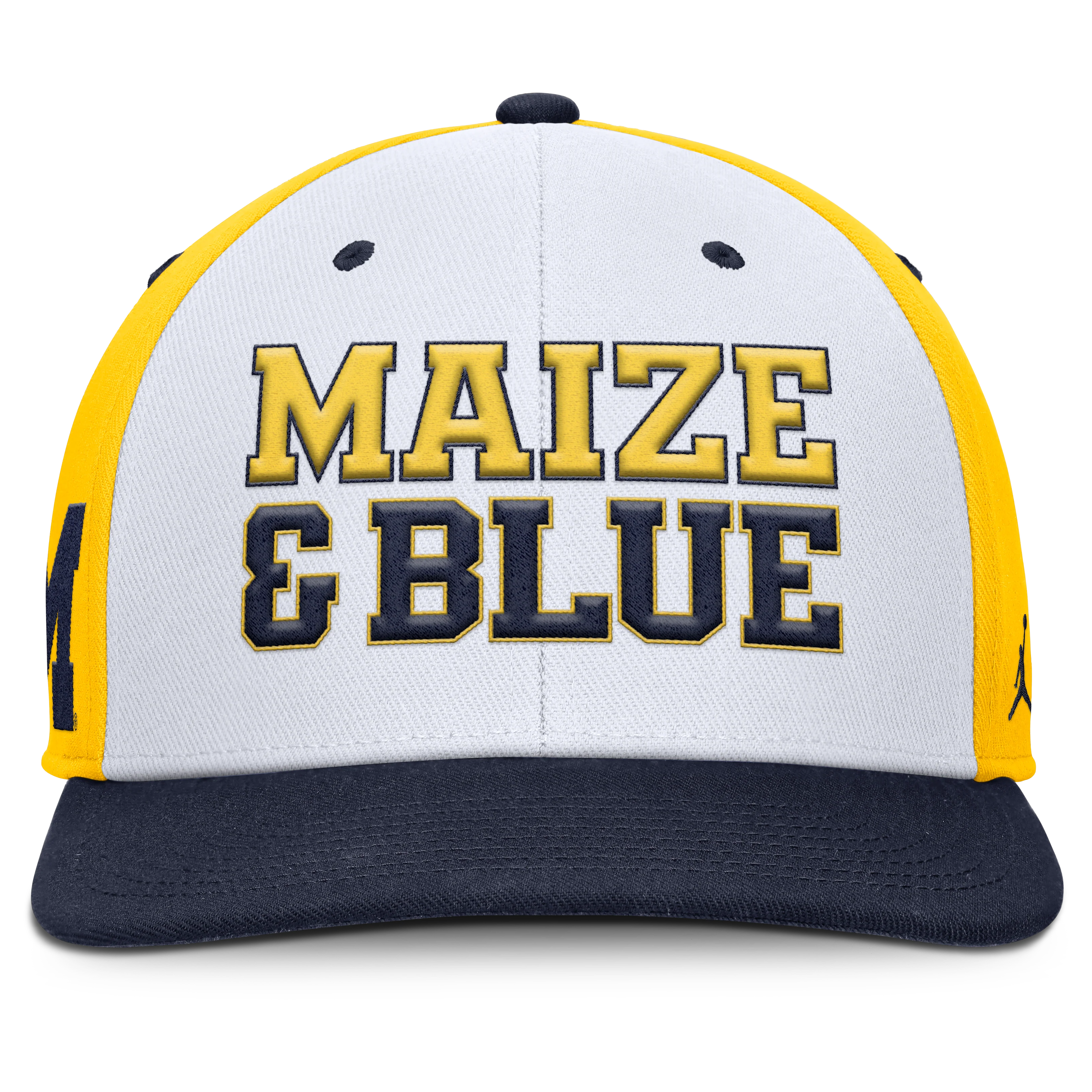 Michigan Wolverines Nike Pro Local Navy Jumpman Adjustable Snapback Hat