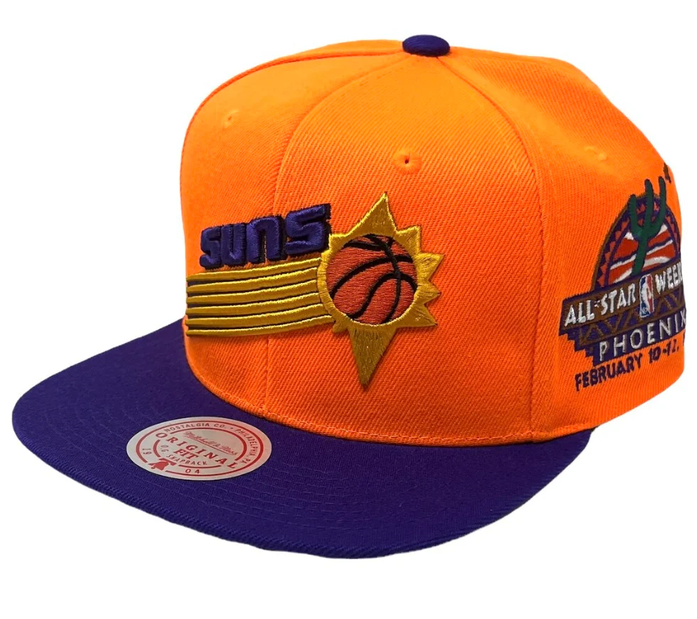 Men's Mitchell & Ness Phoenix Suns NBA 1995 All Star Orange HWC Snapback Hat