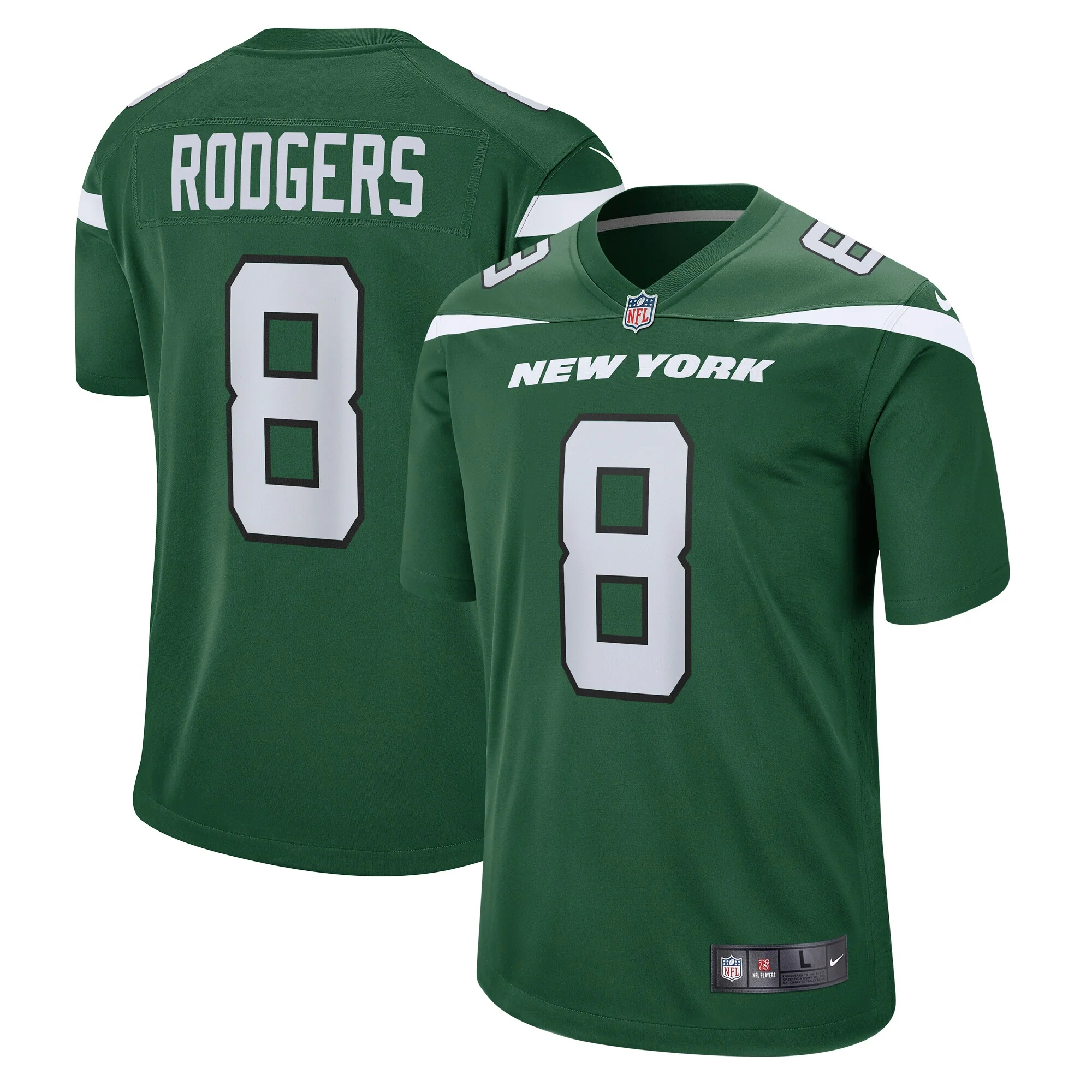 Youth Aaron Rodgers New York Jets Nike Green Game Replica Jersey