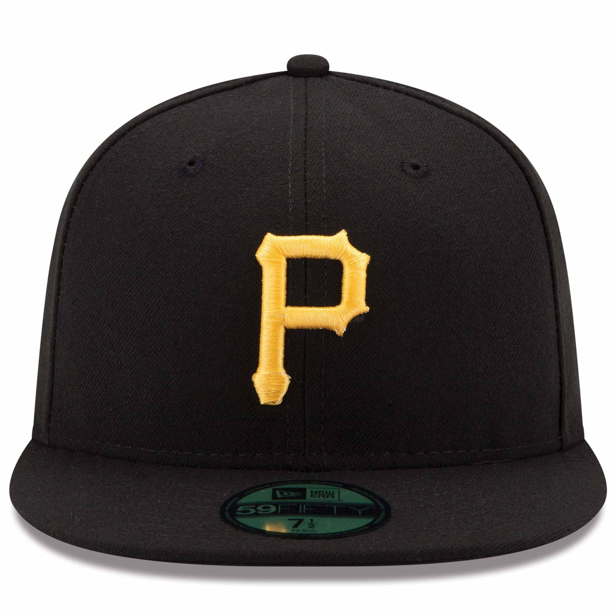 Men's Pittsburgh Pirates New Era Black Game Authentic Collection On-Field 59FIFTY Fitted Hat