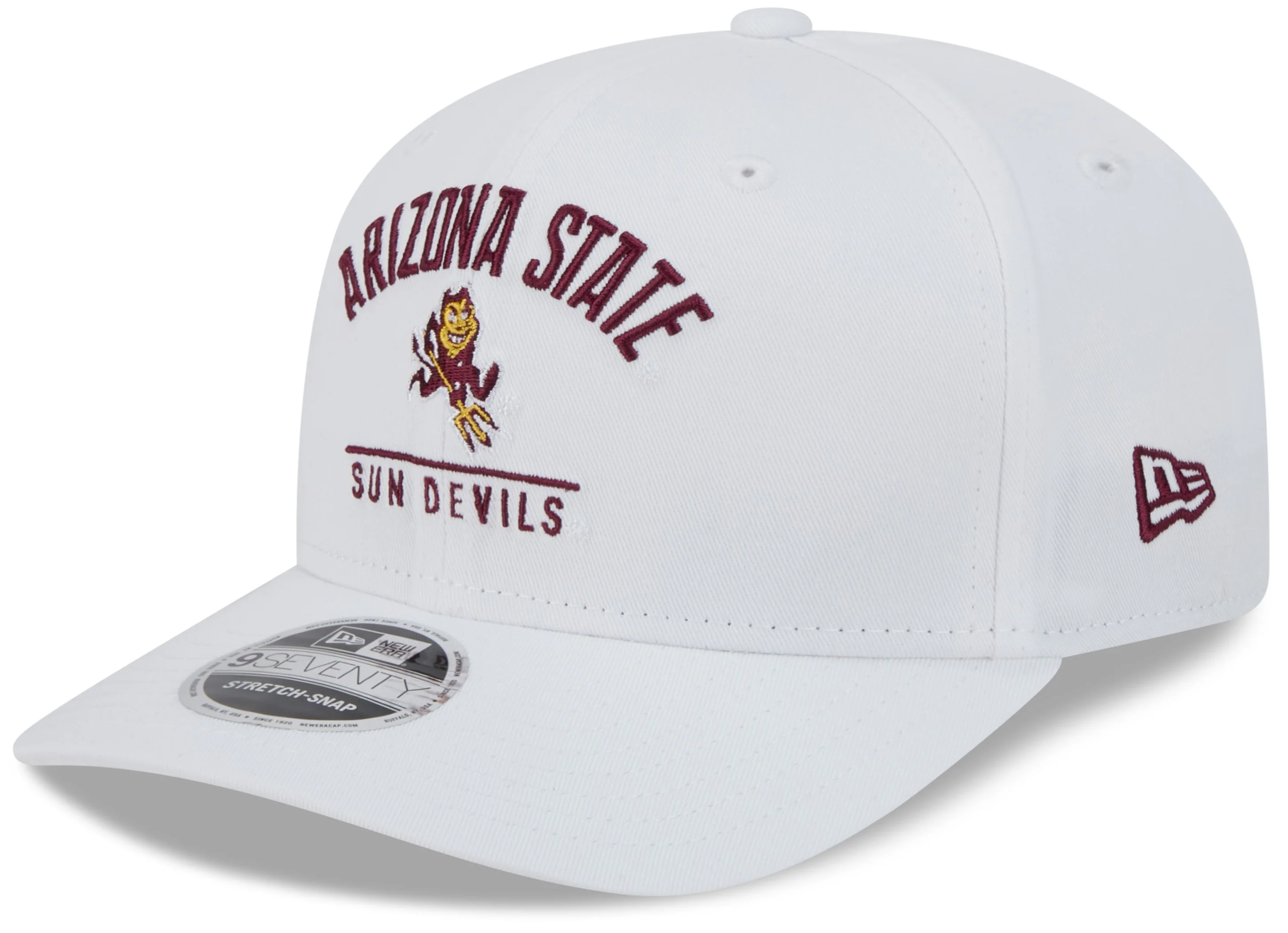 Arizona State Sun Devils New Era Team White 9SEVENTY Adjustable Hat