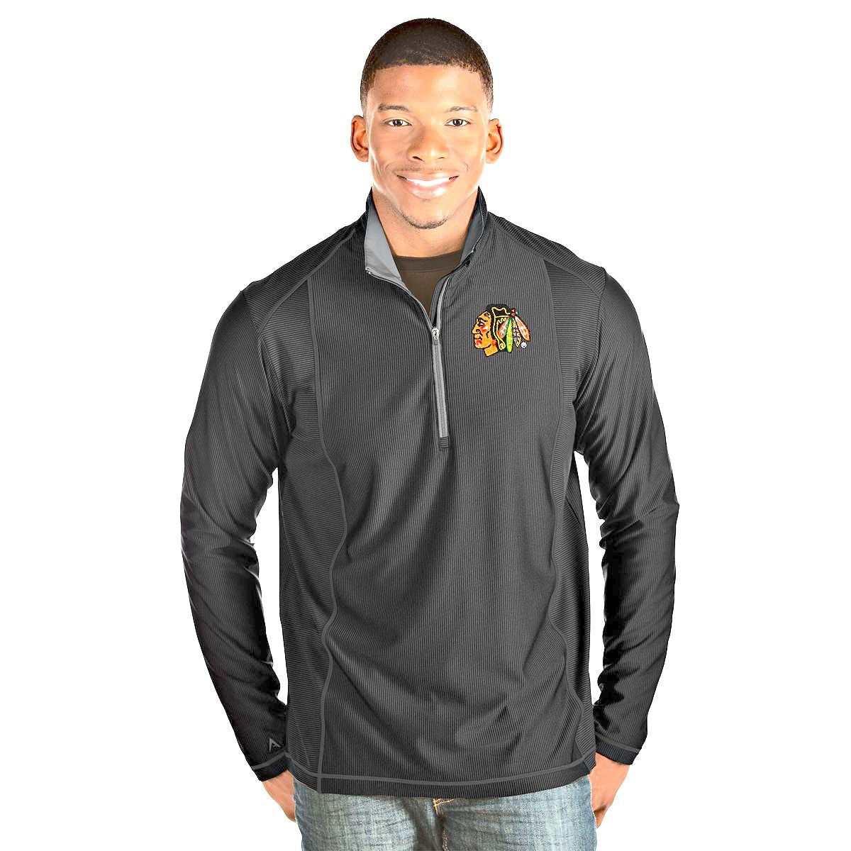 Men's Chicago Blackhawks Tempo 1/4 Zip By Antigua