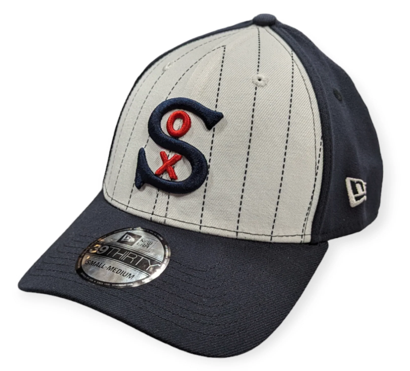 Chicago White Sox New Era 1930 Classic Navy/White Pinstripe 39THIRTY Flex Fit Hat