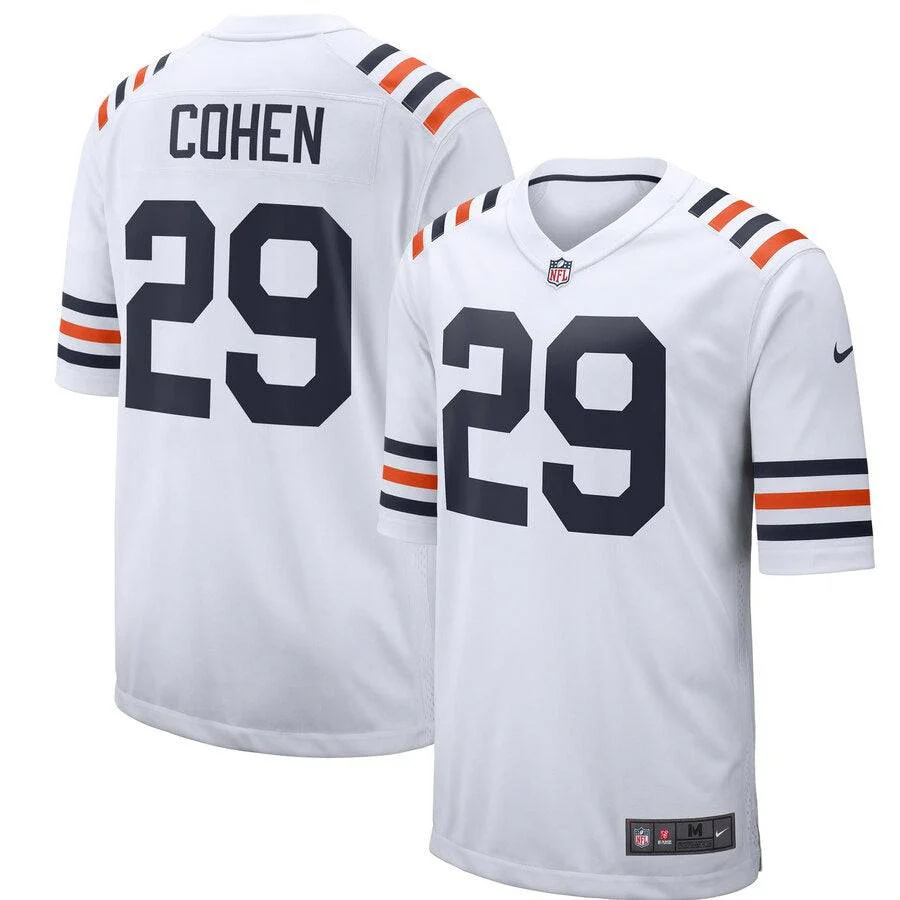 Men's Chicago Bears Tarik Cohen Nike White Alternate Classic Game Jersey