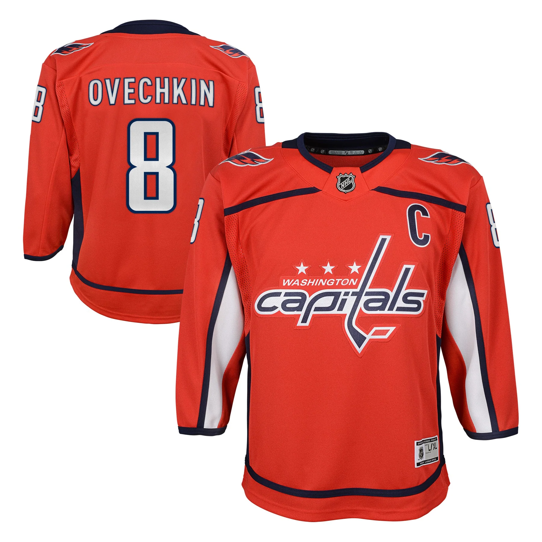 Youth Alex Ovechkin Washington Capitals Home Red Premier Jersey
