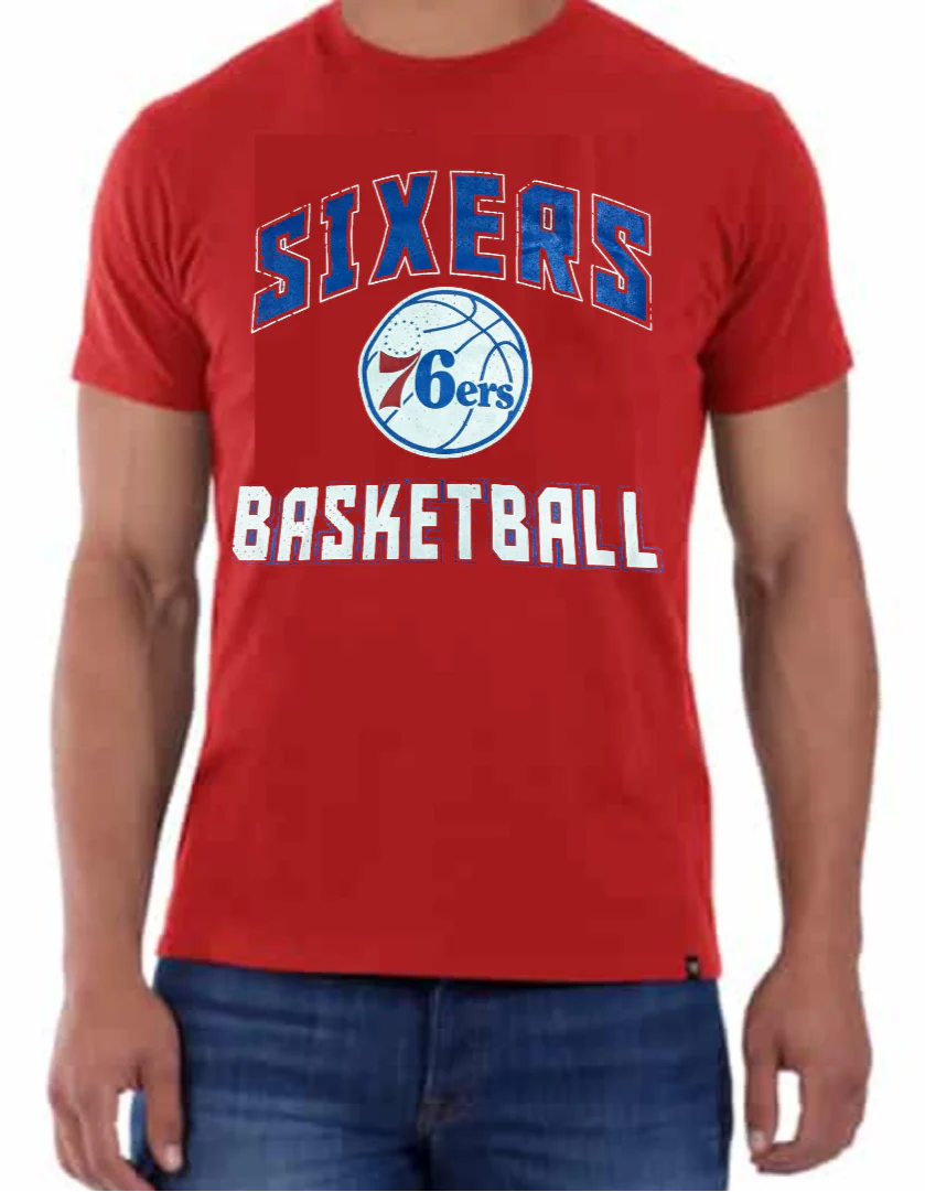 Men's Philadelphia 76ers Red Game Changer Super Rival '47 Brand Tee