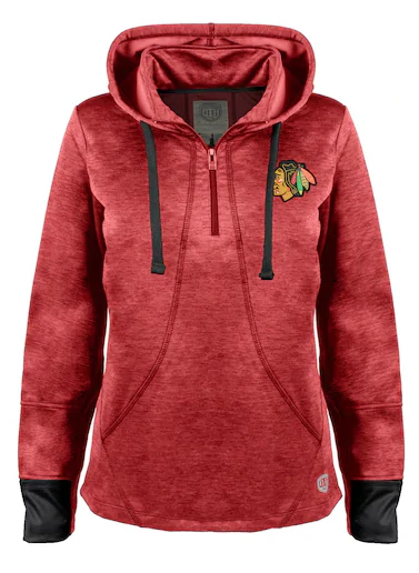 Women's Chicago Blackhawks Annabelle Quarter-Zip Hoodie