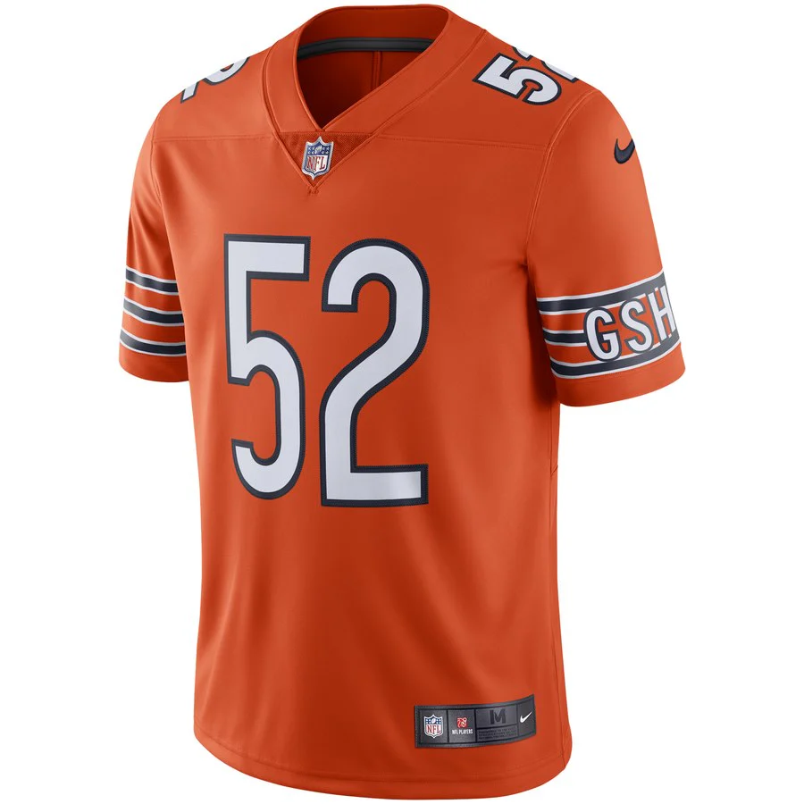 Men's Chicago Bears Khalil Mack Nike Orange Vapor Limited Jersey