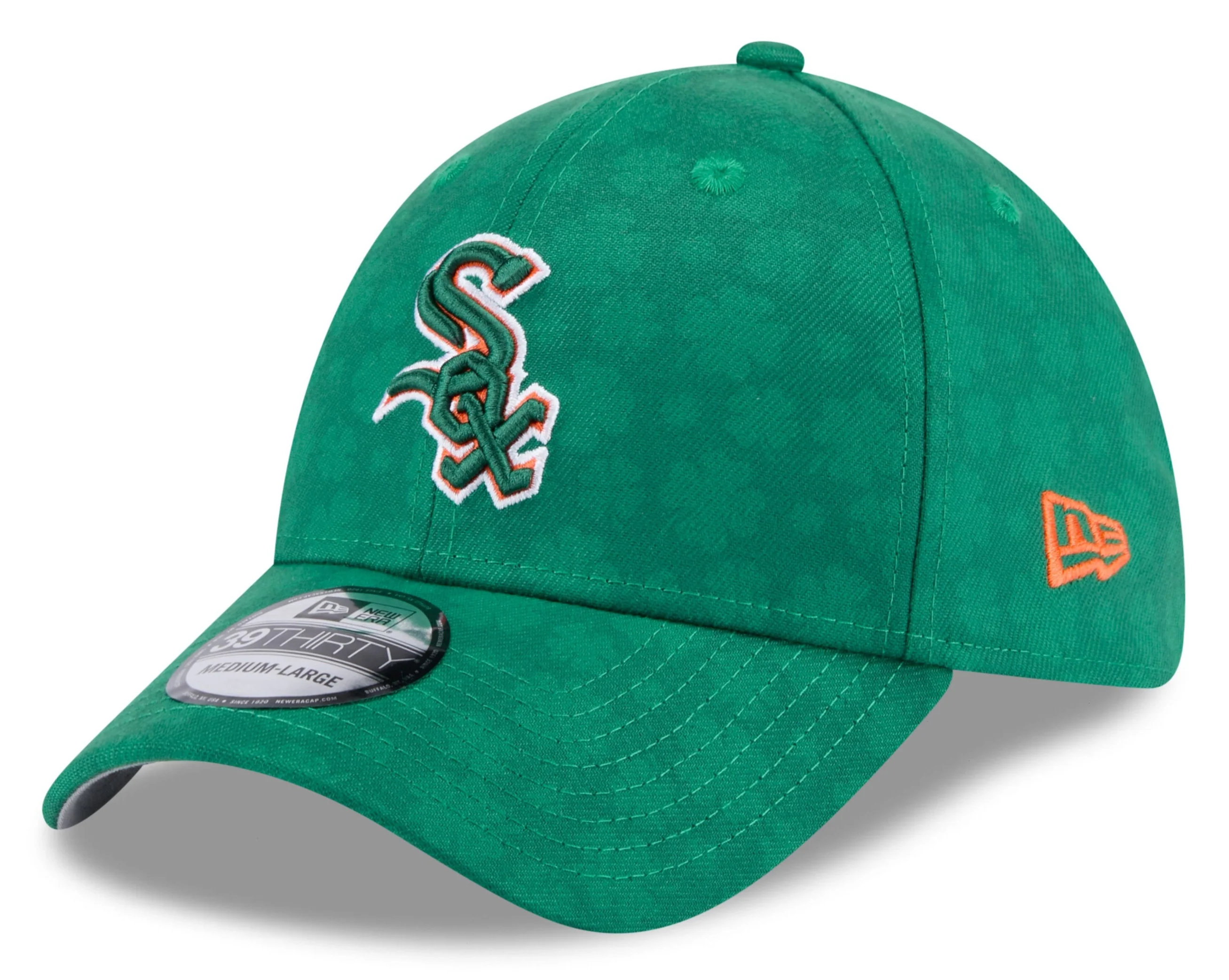Chicago White Sox Kelly Green MLB 2025 St. Patrick's Day New Era 39THIRTY Flex Fit Hat