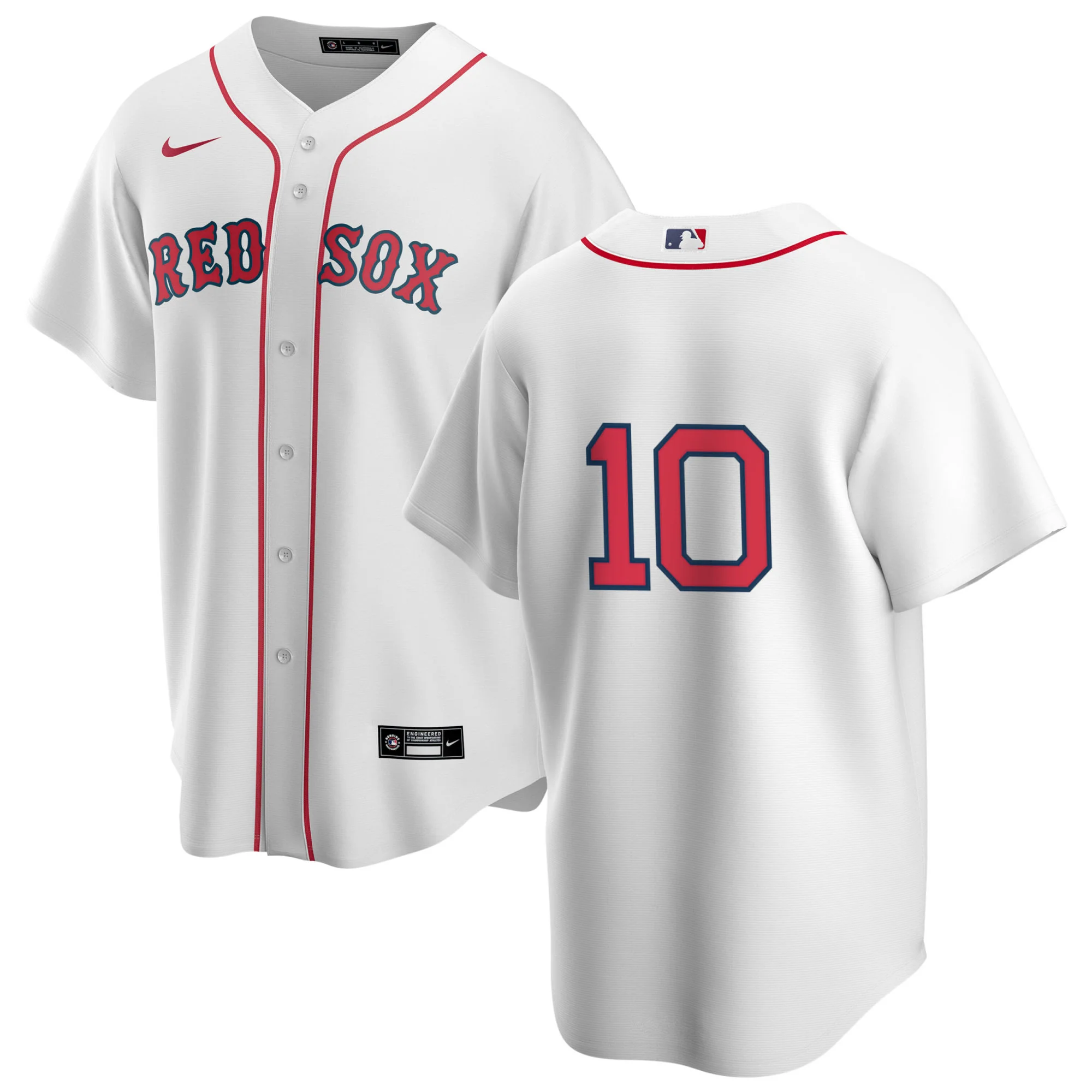 Men's Nike Boston Red Sox Trevor Story #10 Home Official Replica Player Jersey