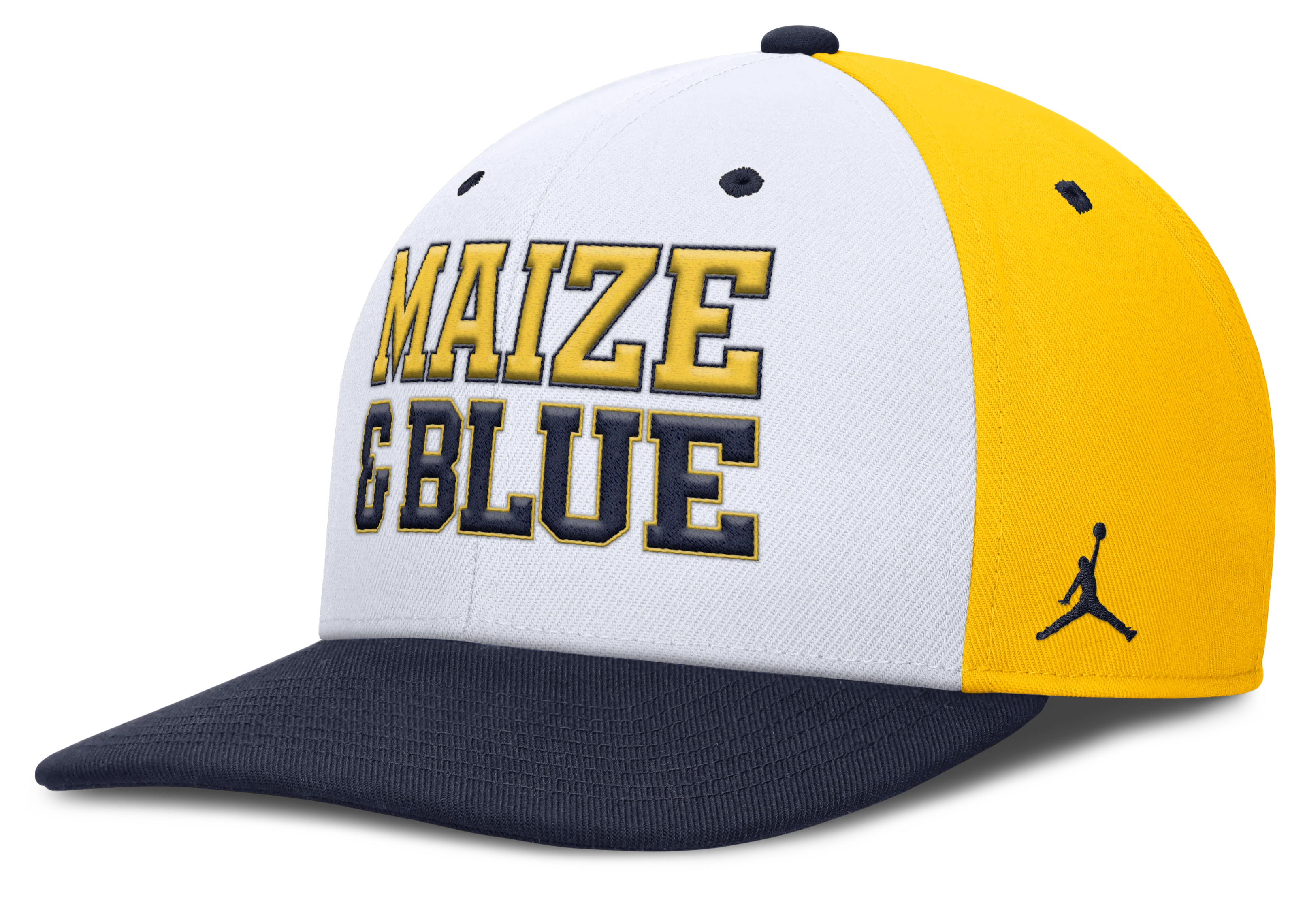 Michigan Wolverines Nike Pro Local Navy Jumpman Adjustable Snapback Hat