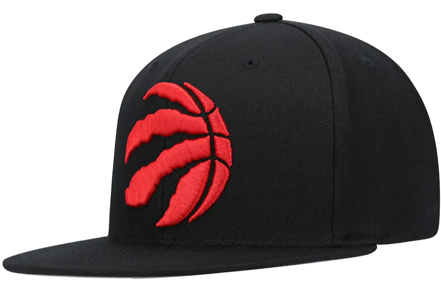 Men's Toronto Raptors NBA Core Basic Black Mitchell & Ness Snapback Hat