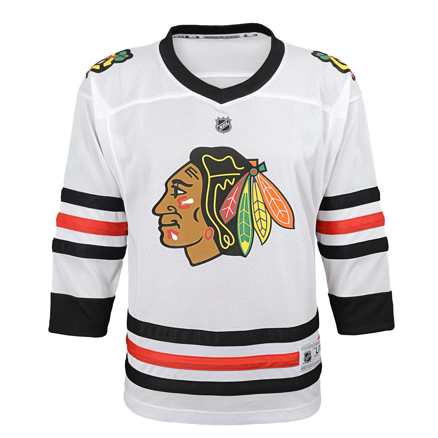 Kids Chicago Blackhawks Child (4-7) Blank White Replica Jersey