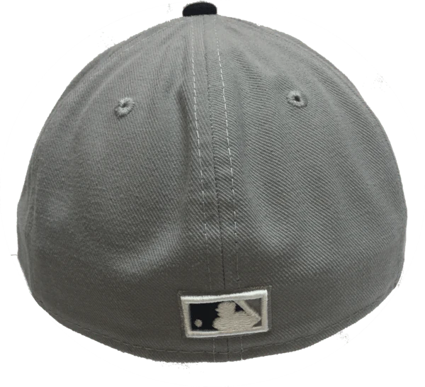 Chicago Cubs Cooperstown Collection Gray/ Navy 59FIFTY Low Crown Fitted Cap By New Era