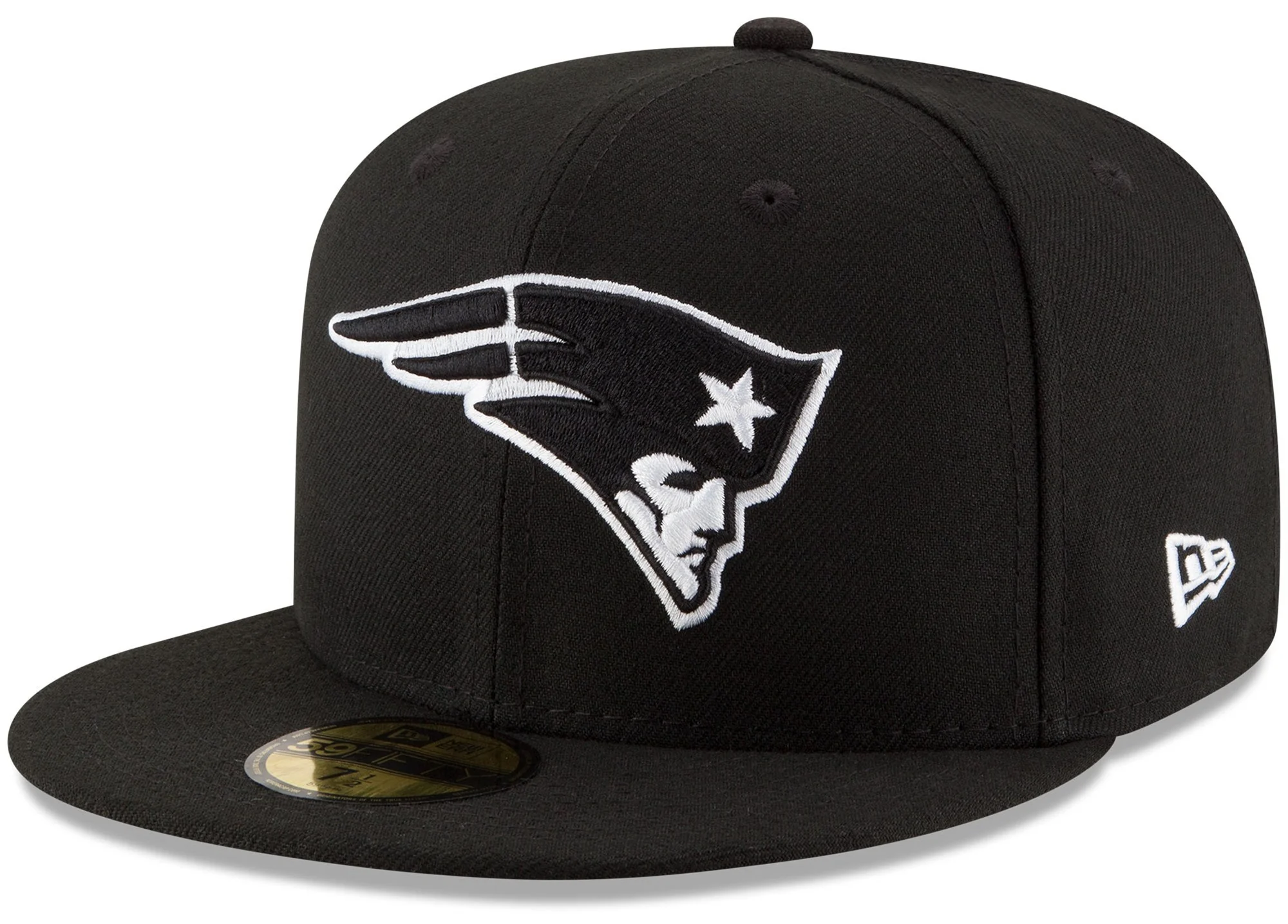 New England Patriots Black New Era B-Dub 59FIFTY Fitted Hat