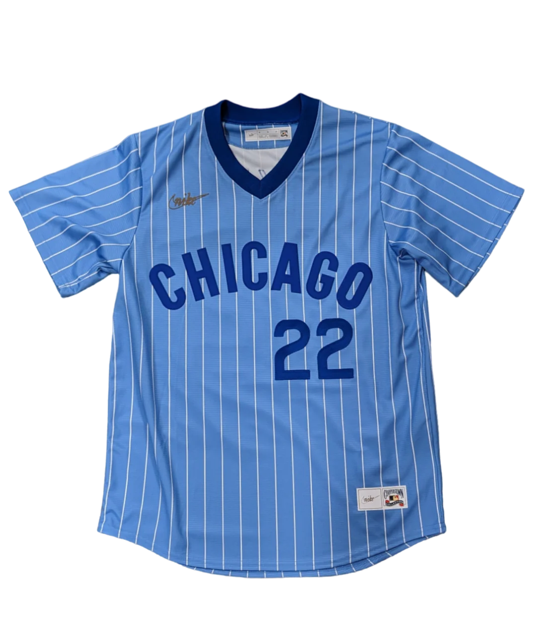 Men's Bill Buckner Chicago Cubs Cooperstown Powder Blue 1978 NIKE Replica Jersey