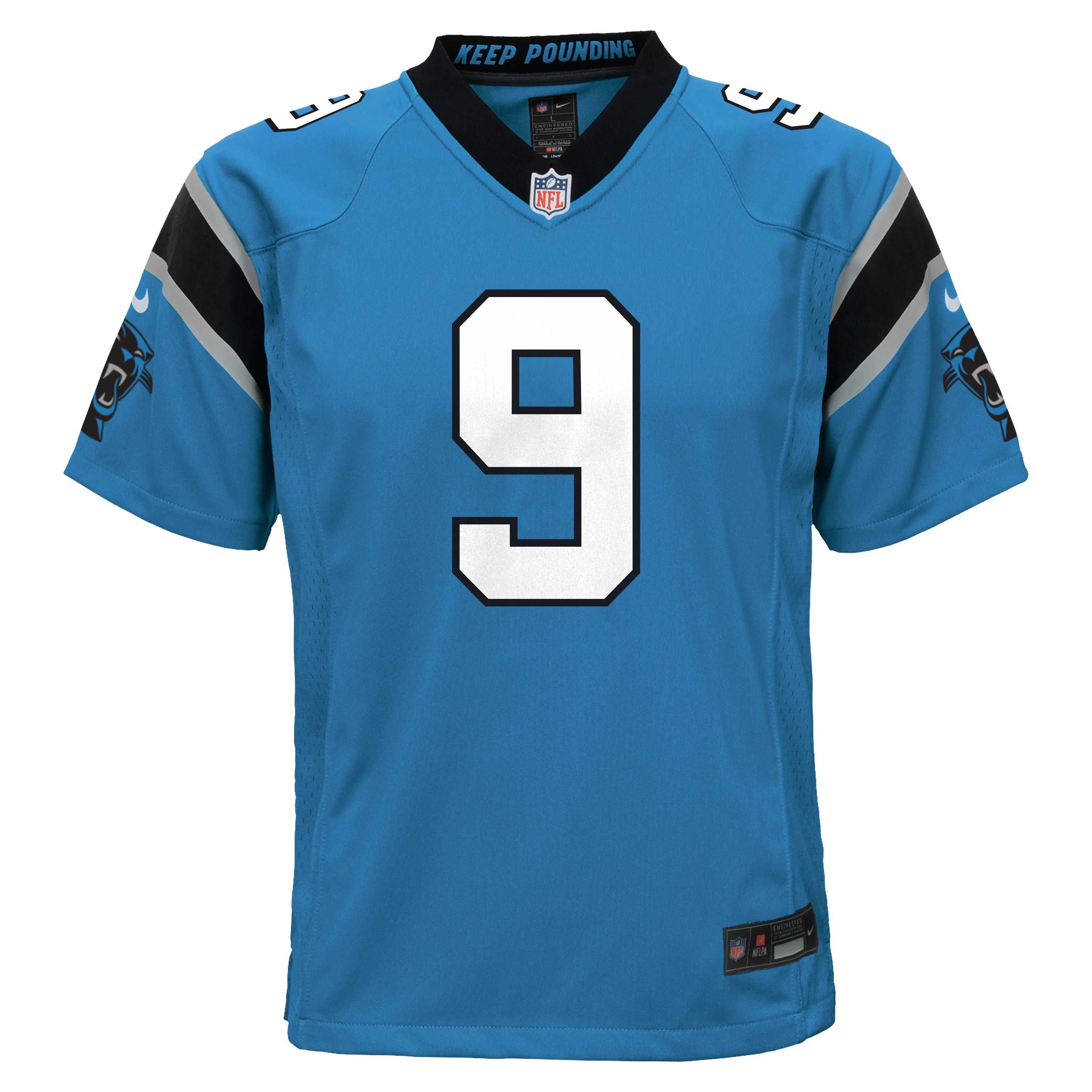 Youth Carolina Panthers Bryce Young Nike Blue Game Jersey
