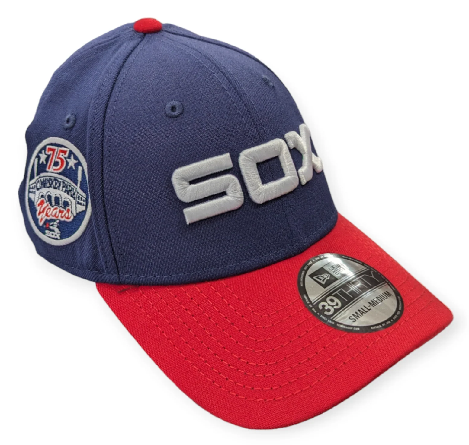 Chicago White Sox 1983 Road 2 Tone Navy/Red 75 Years 39THIRTY Flex Hat