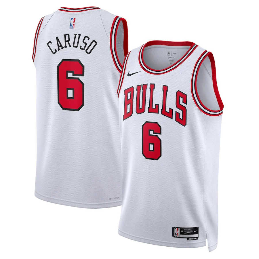 Youth Chicago Bulls Alex Caruso White Nike Swingman Icon Jersey