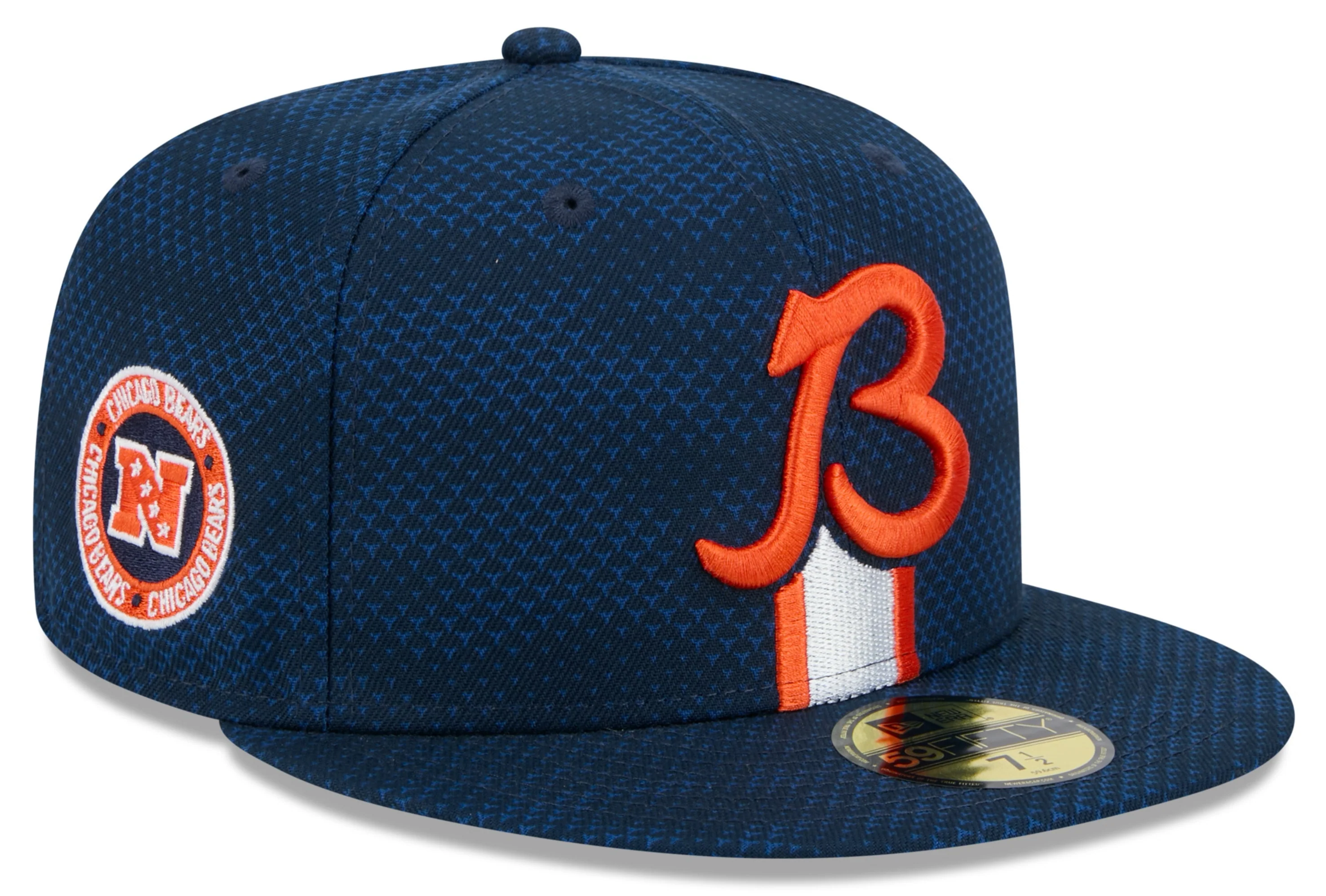 Chicago Bears New Era 2024 Sideline B Navy 59FIFTY Fitted Hat