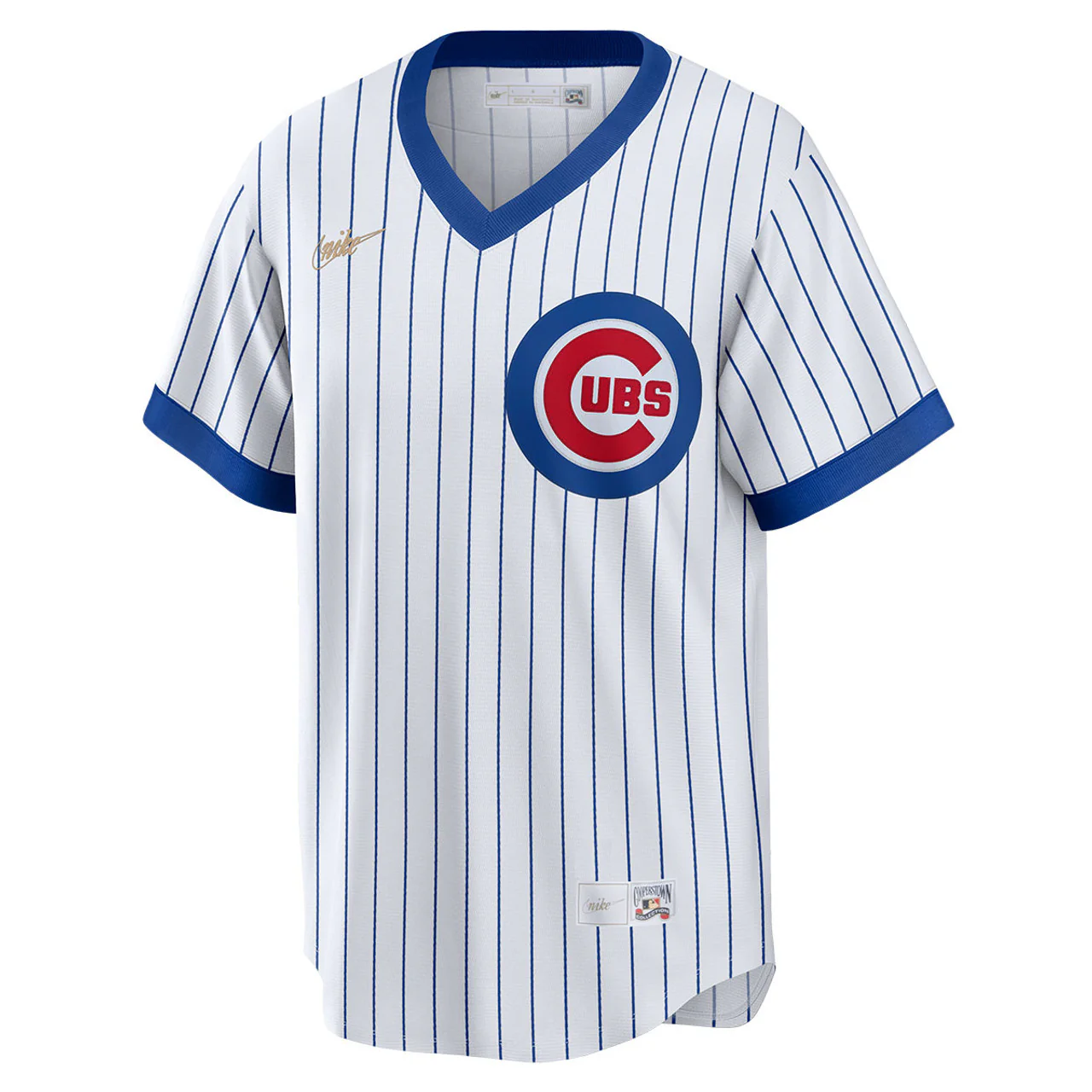 Men's Chicago Cubs Home White Cooperstown Replica Jersey by Nike