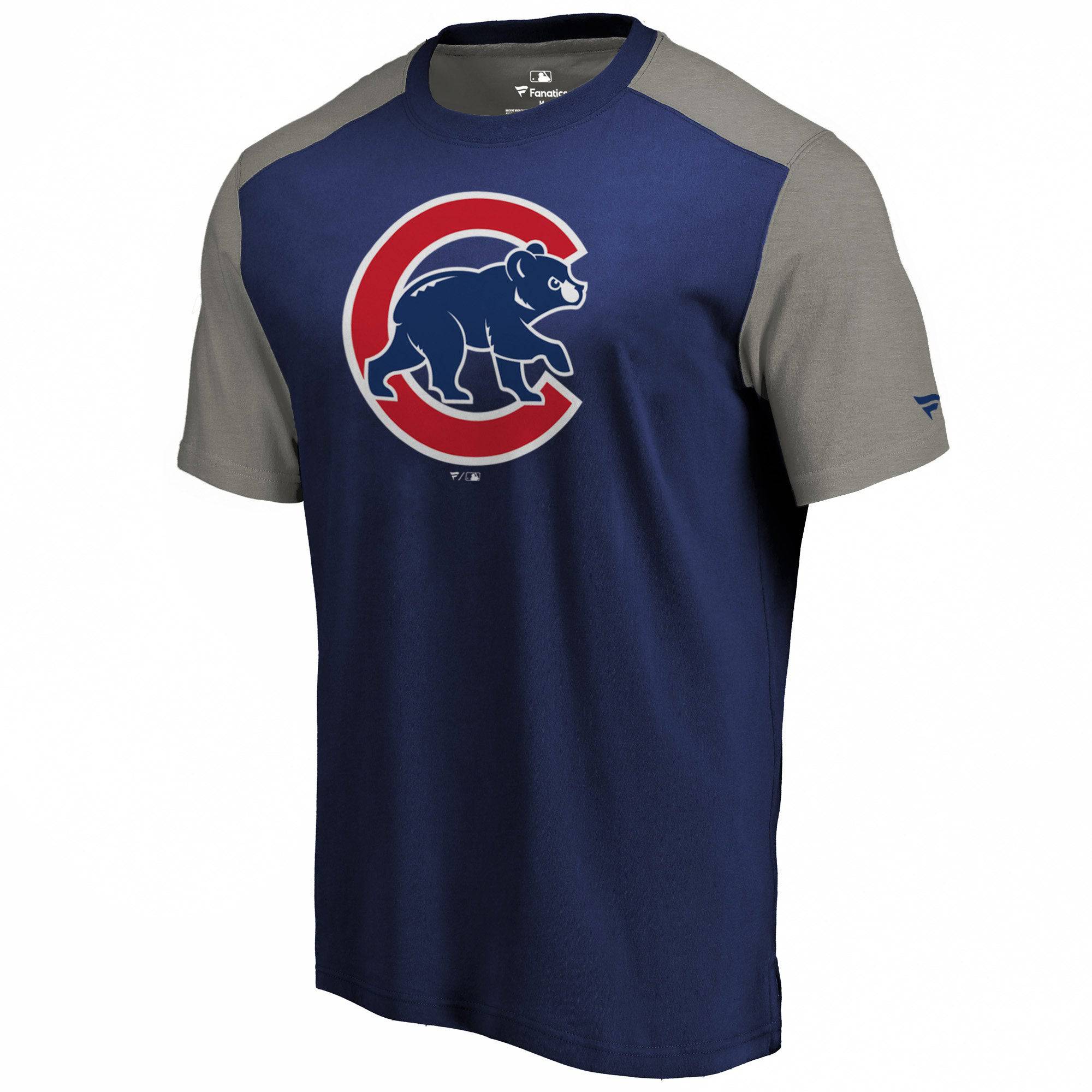 Men's Chicago Cubs Fanatics Branded Royal/Gray Iconic T-Shirt