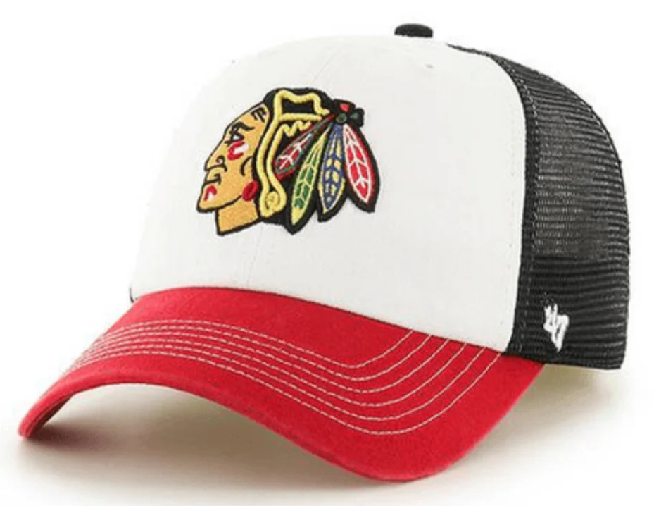 Chicago Blackhawks McKinley Closer mesh Flex Fit Hat By '47 Brand