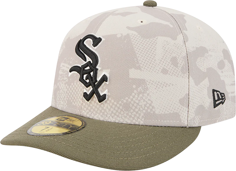 Chicago White Sox 2025 Armed Forces Day New Era Camo 59FIFTY Fitted Hat
