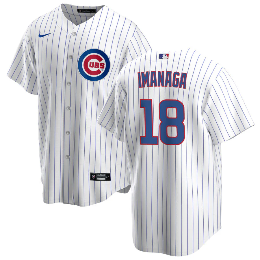 NIKE Youth Chicago Cubs Shota Imanaga White Home Premium Twill Replica Jersey